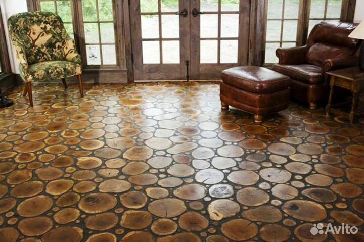 Спил дубовый шлифованный