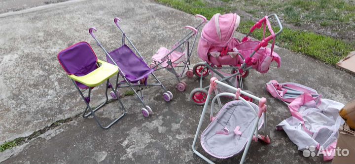 Коляски складные сидячие для кукол