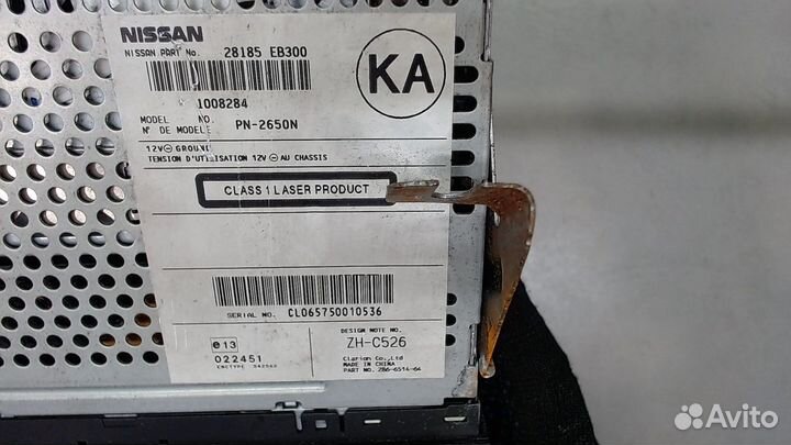 Магнитола Nissan Navara, 2006