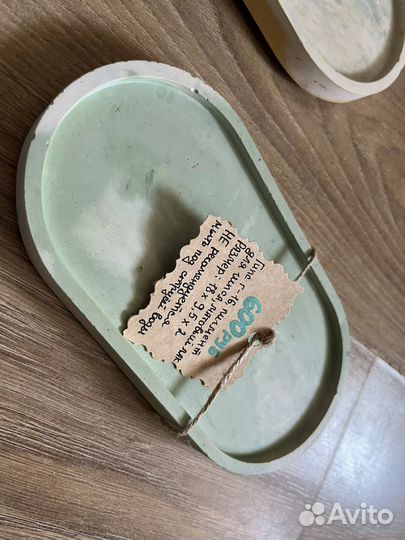 Поднос из гипса ручная работа