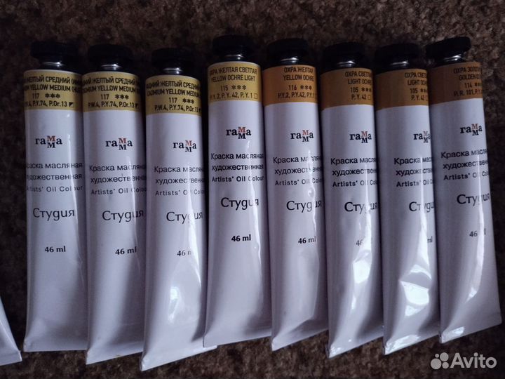 Художественные масляные краски комплект из 55 штук