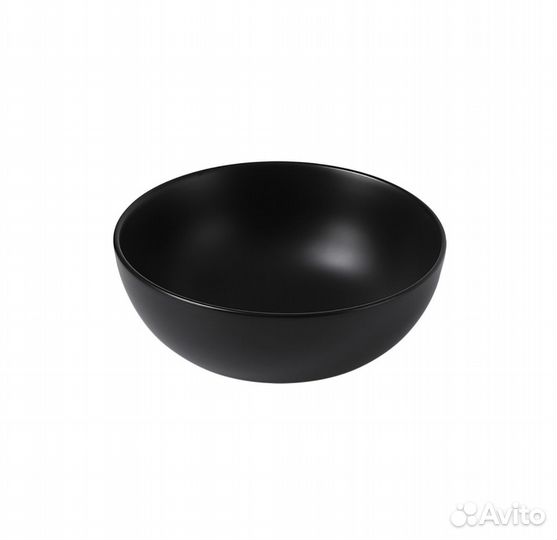 Раковина накладная черная матовая