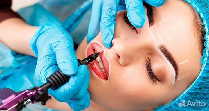 Перманентный макияж бровей, губ. Татуаж