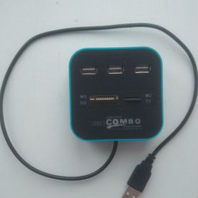 USB-HUB combo Card Reader