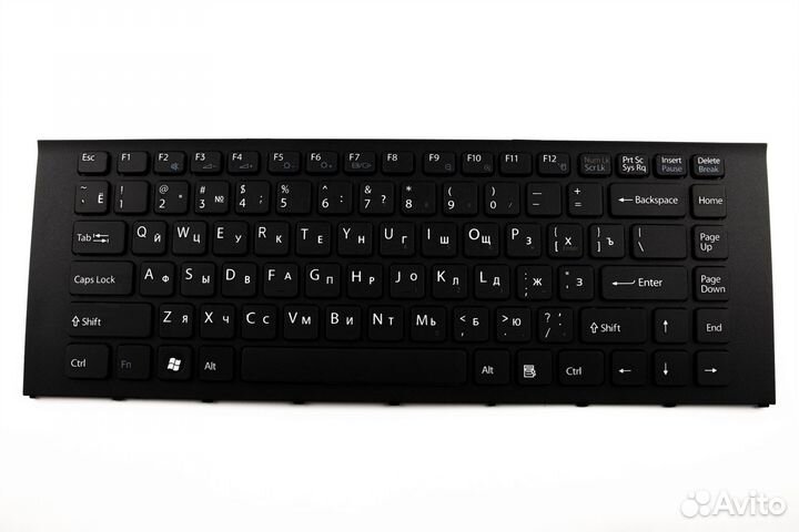 Клавиатура для ноутбука Sony VPC-EA черная с рамк