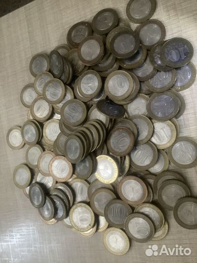 Биметалл монеты 10 рублей 2000-2022 г