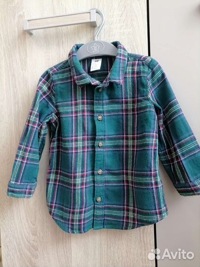 Рубашка H&M на мальчика 86р