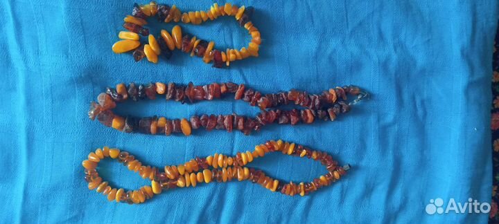 Янтарные бусы, янтарь