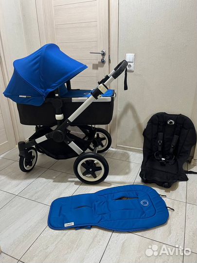 Коляска 3 в 1 bugaboo buffalo (fox) royal blue