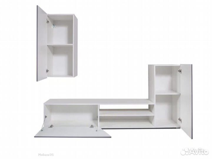 Стенка Прага 6 диамант серый/софт графит