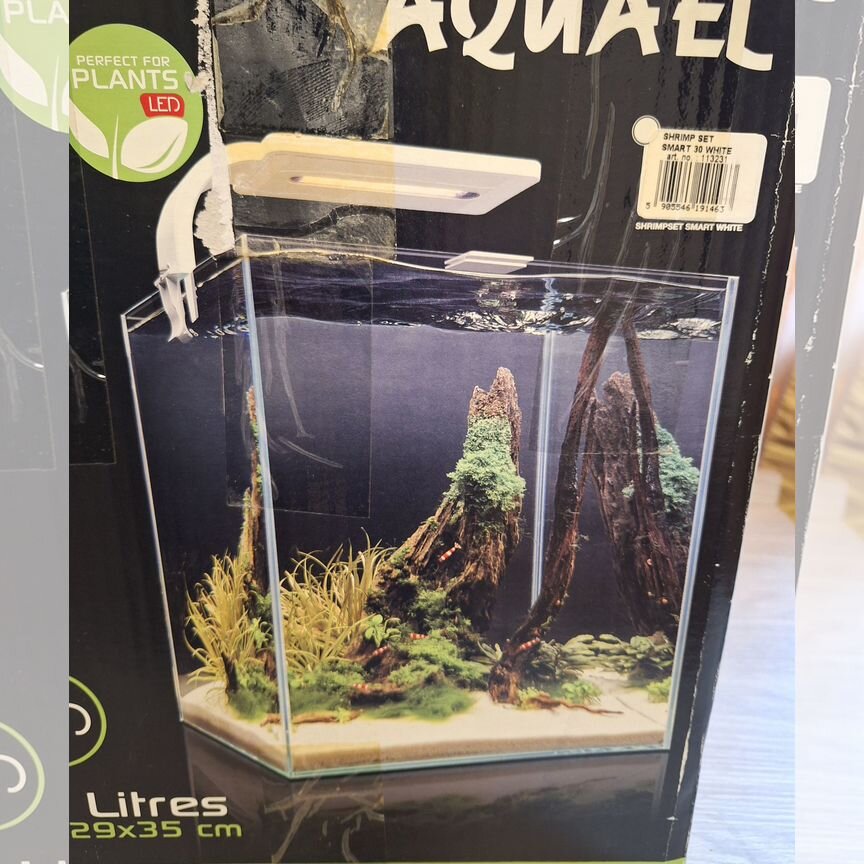 Аквариум Aquael shrimp SET (29х29х35см) 30л