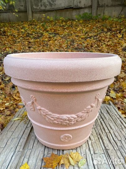 Круглая декоративная ваза/Уличный вазон 