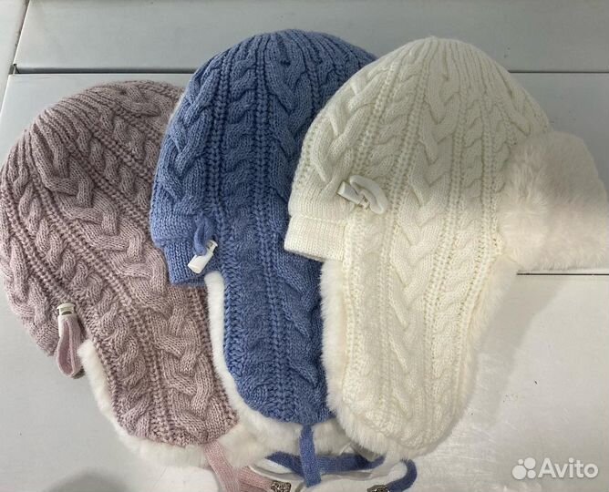 Шапка ушанка женская