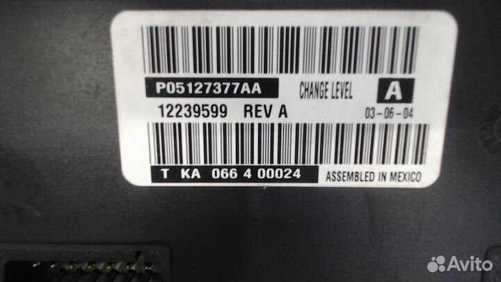 Переключатель отопителя Chrysler Voyager, 2004