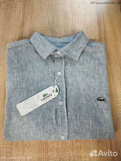Рубашка лён Lacoste