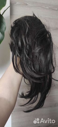 Парик черный синтетика