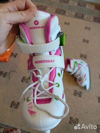 Коньки детские раздвижные 30 33 nordway