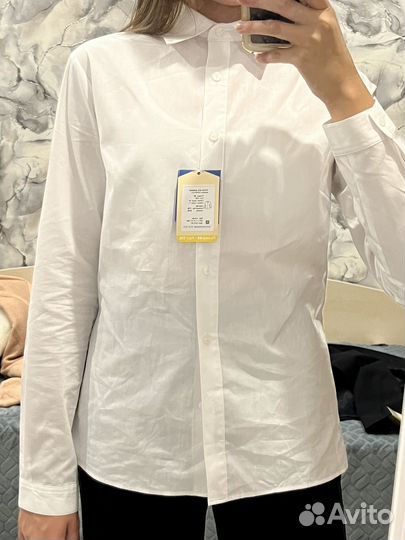 Рубашка школьная белая