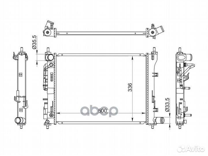 Радиатор Hyundai Solaris 17- / Kia Rio 16- / Hy
