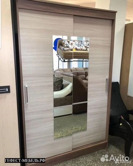 Шкаф-купе элегант 1 Ясень шимо светлый/темный