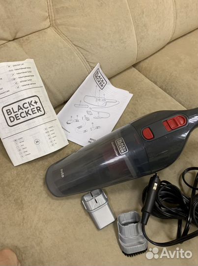 Автомобильный пылесос black decker