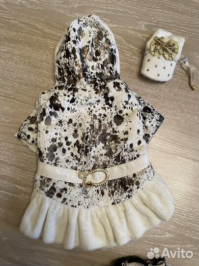 Нарядный зимний комплект для собак