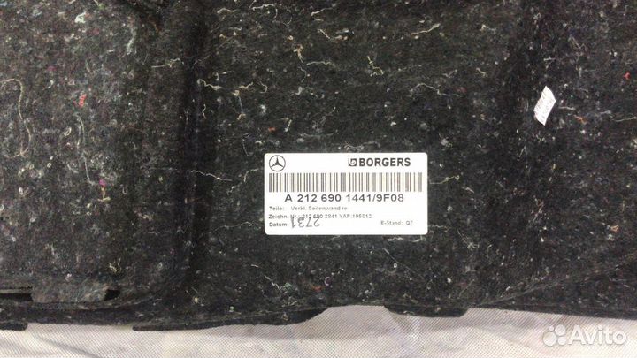 Обшивка багажника Мерседес w212