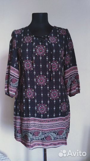 Блуза туника этно бохо, вискоза