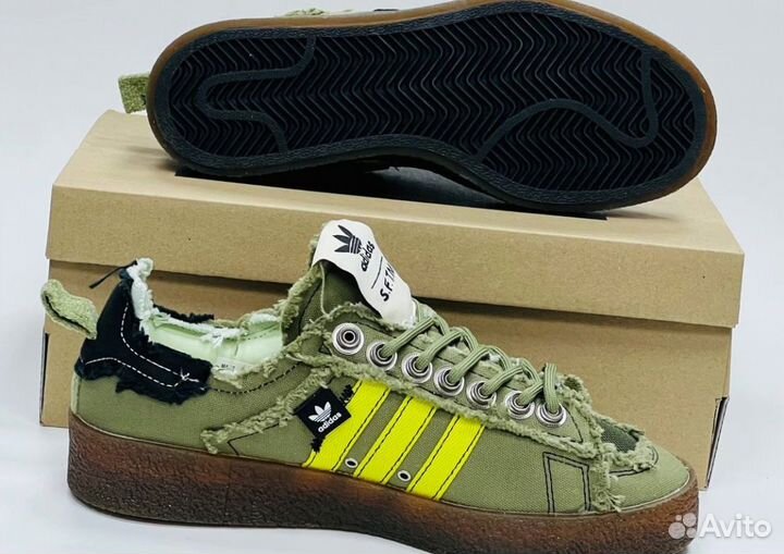 Кроссовки Adidas X Sftm Campus 80S, цвет Olive Люк