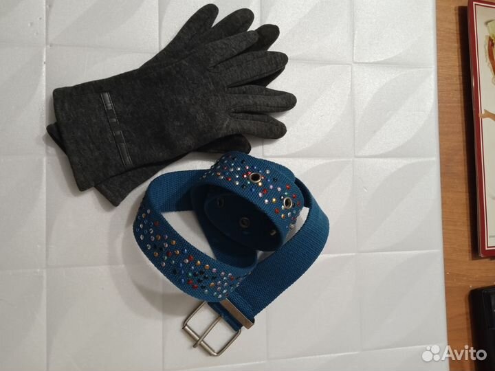 Ремень женский текстиль со стразами