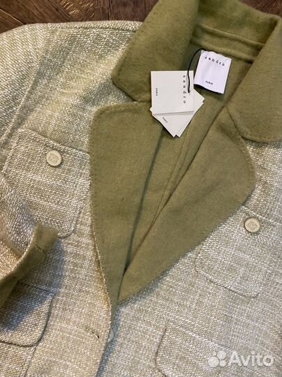 Пальто пиджак oversize Sandro новое