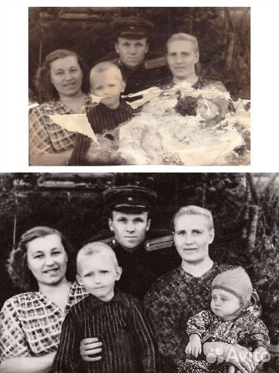 Восстановление фото / Реставрация старых фото