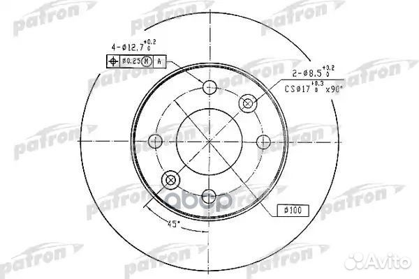 Диск тормозной передн nissan: kubistar 03, REN