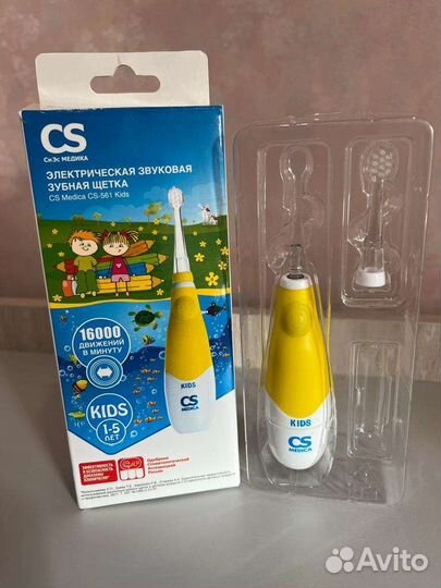 Детская электрическая зубная щетка