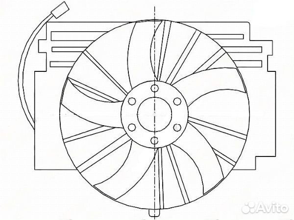 Диффузор радиатора в сборе BMW X5 E53 99-04