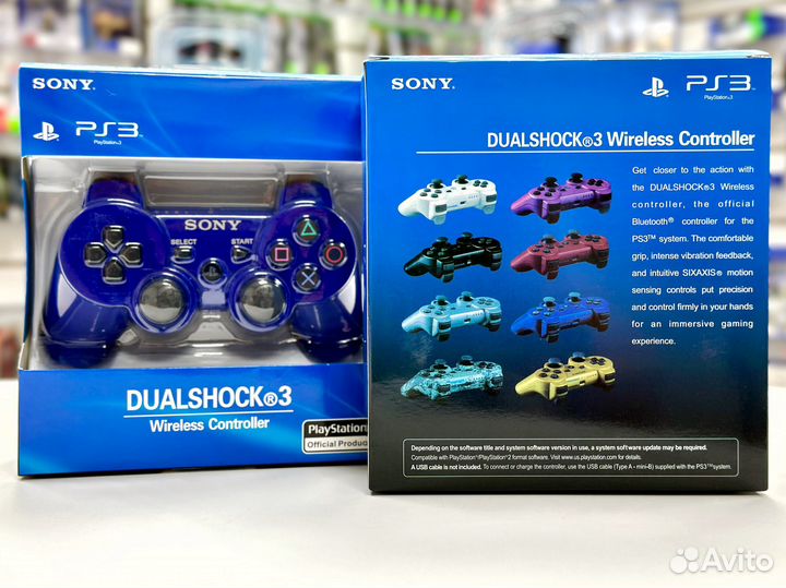 Геймпад DualShock Реплика Синий (PS3) NEW