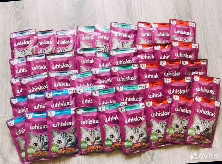 Whiskas влажный корм паучи