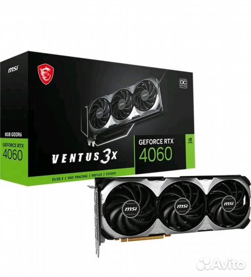Видеокарта msi rtx 4060 ventus 3x 8gb