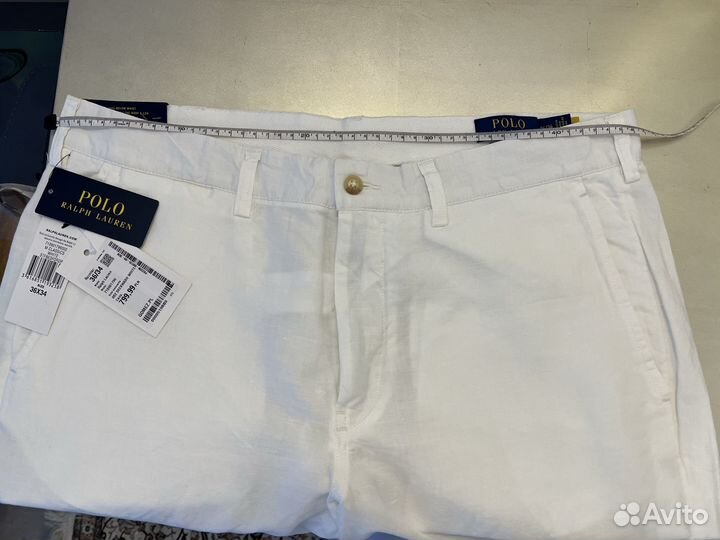 Брюки муж polo ralph lauren, W36 L34, белые