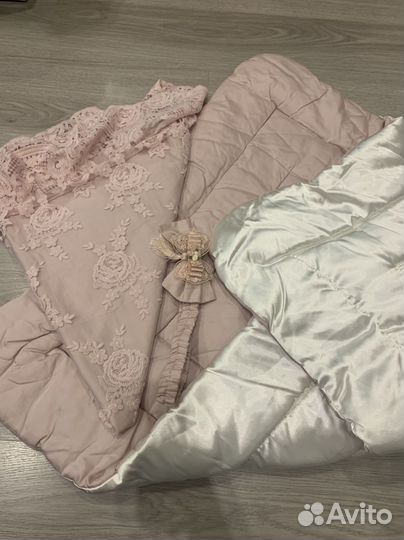 Конверт на выписку для девочки осень-зима