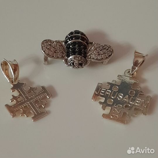 3 серебрянных изделия (комплектом)