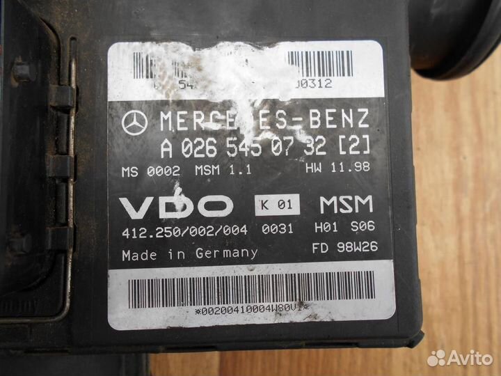 Блок управления двигателем mercedes-benz A140/160