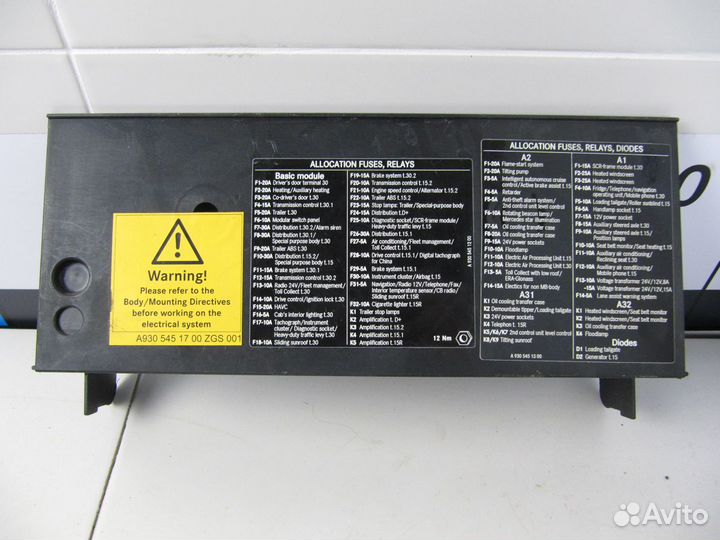 Накладка кузов внутри Mercedes Benz Actros MP3