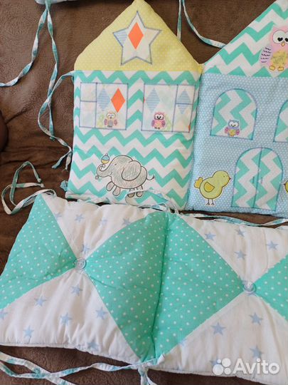 Бортики в детскую кроватку Лапуляндия