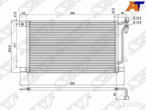 Радиатор кондиционера BMW 3 series, BMW 3 series E