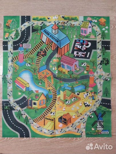 Коврик с машинками