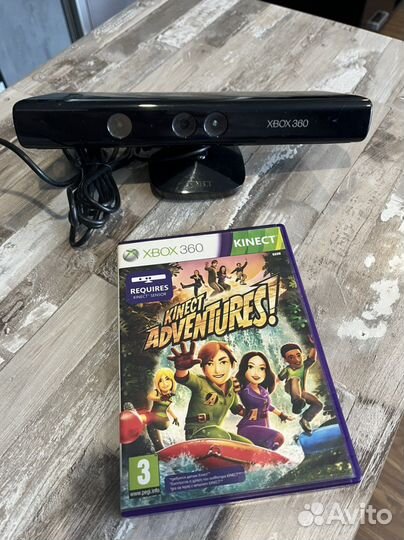 Microsoft Kinect + диск с игрой xbox360