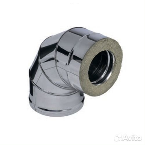 Сэндвич-колено ferrum 90гр. (430/0,8мм + оц.) Ф130