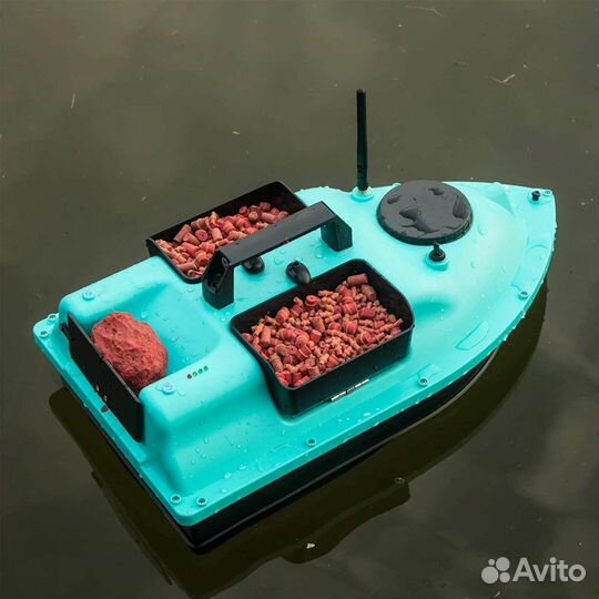 Прикормочный кораблик 3 бункера GPS16 точек