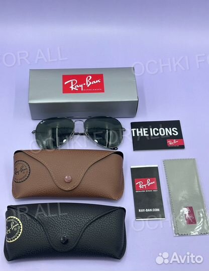 3026 солнцезащитные очки рейбены авиаторы